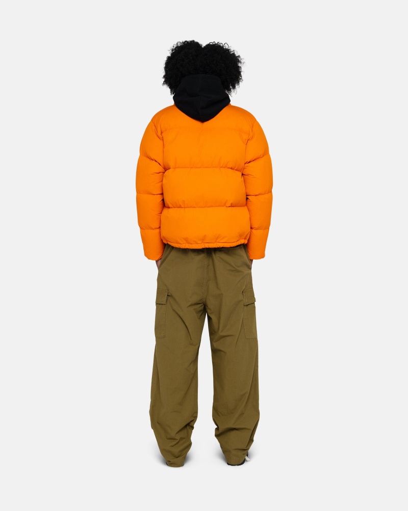 Stussy Puffer Nylon Daunenjacken Orange | 23701-ENQL