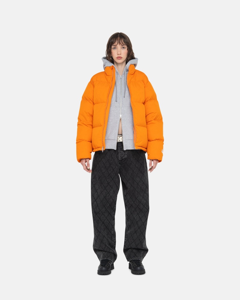 Stussy Puffer Nylon Daunenjacken Orange | 23701-ENQL