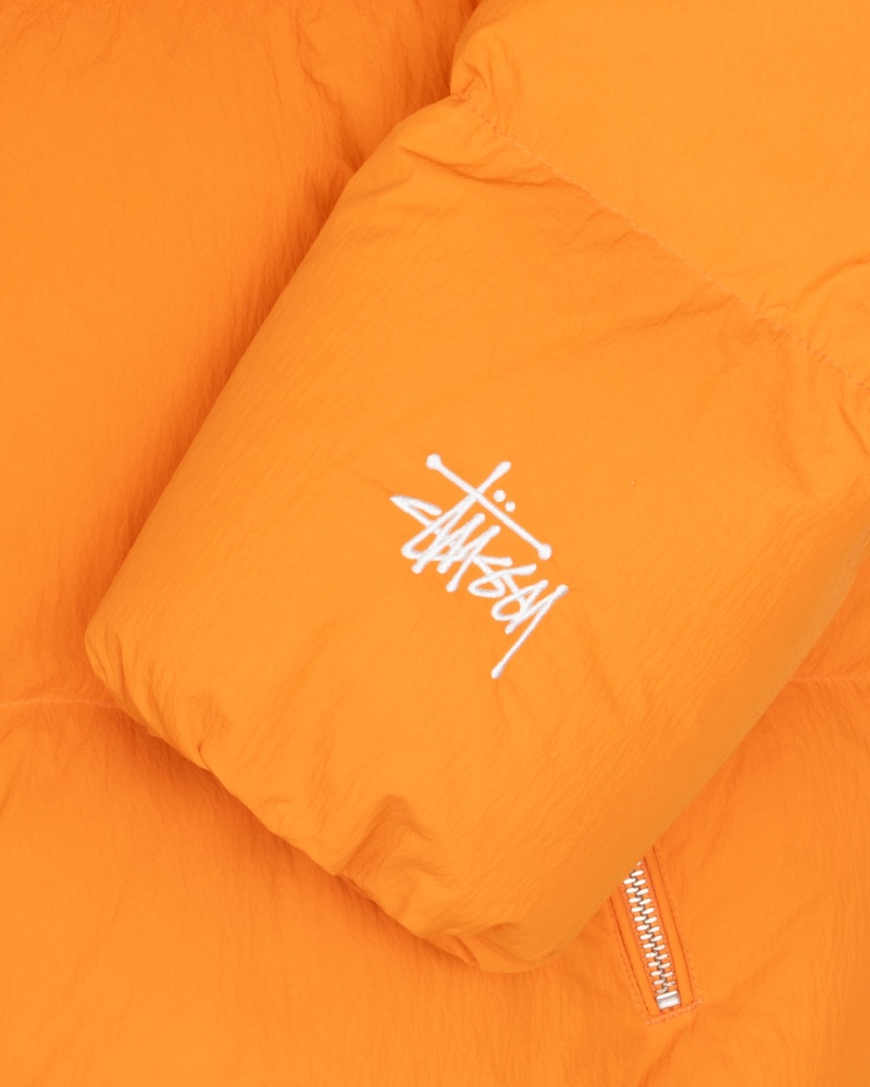 Stussy Puffer Nylon Daunenjacken Orange | 23701-ENQL