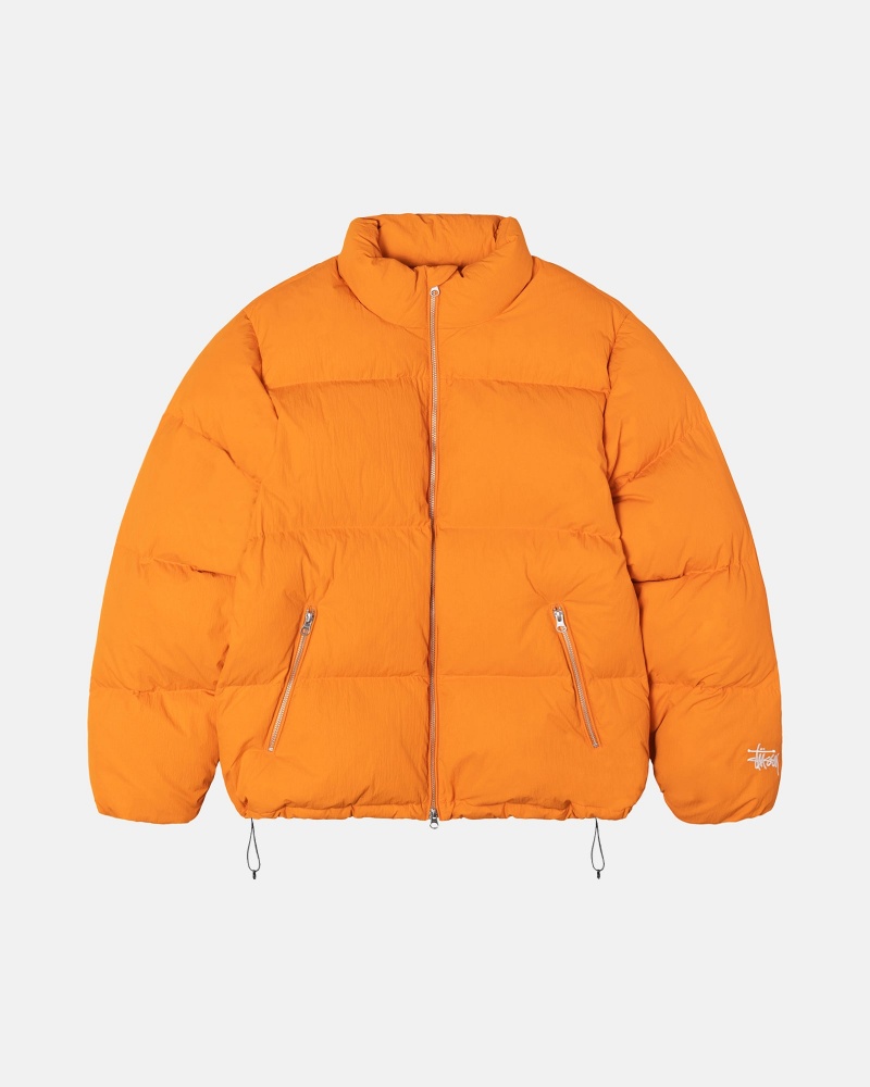 Stussy Puffer Nylon Daunenjacken Orange | 23701-ENQL