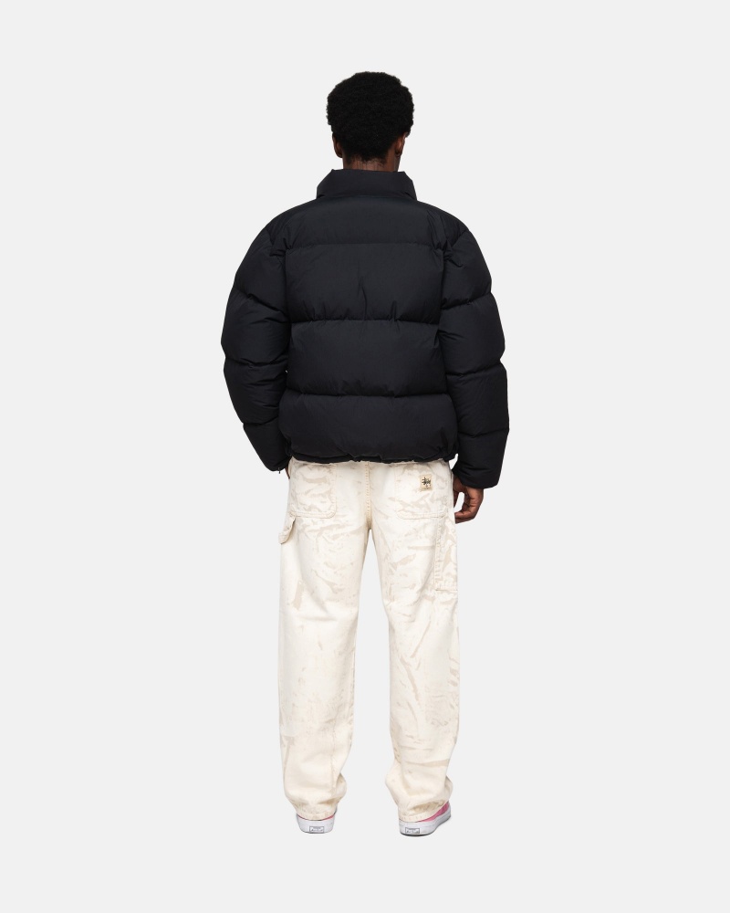 Stussy Puffer Nylon Daunenjacken Schwarz | 98013-LIXY