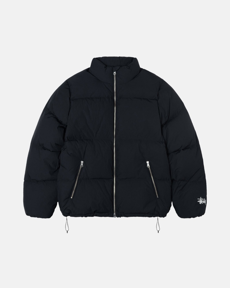 Stussy Puffer Nylon Daunenjacken Schwarz | 98013-LIXY