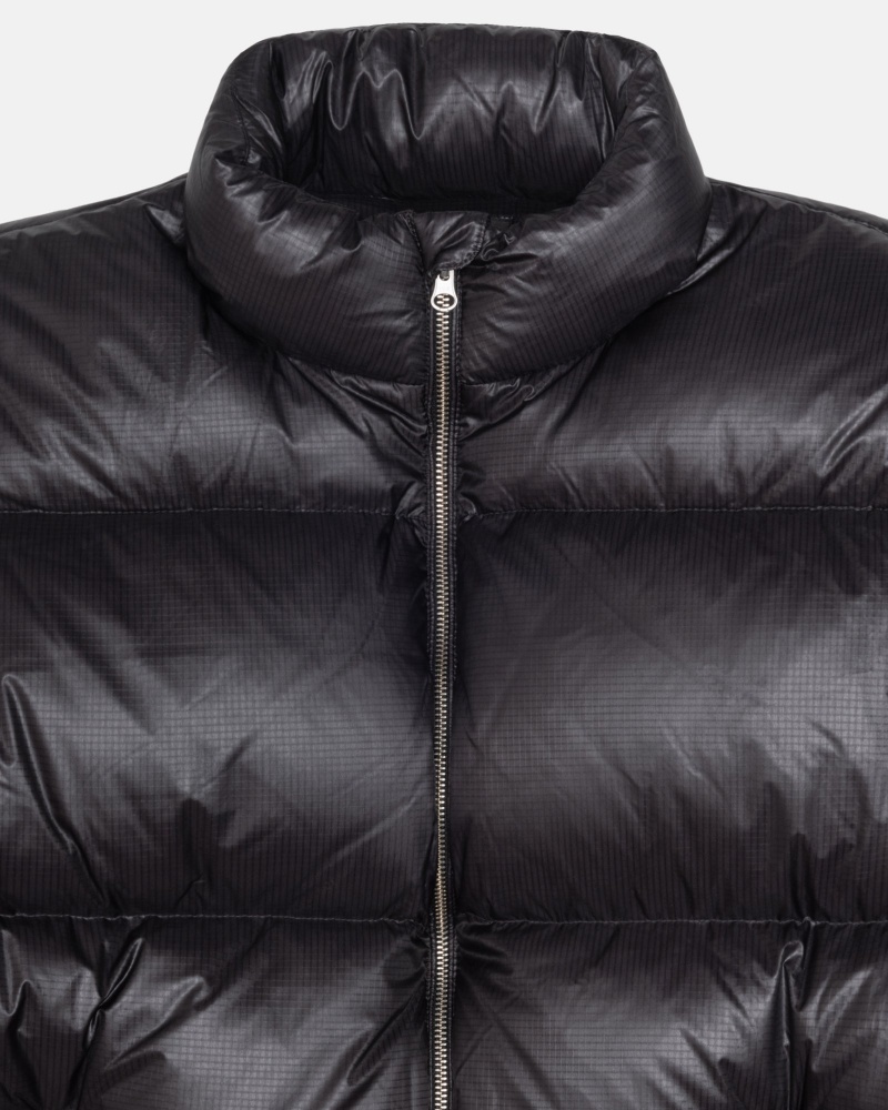 Stussy Puffer Parachute Ripstop Daunenjacken Grau | 18026-DLNP