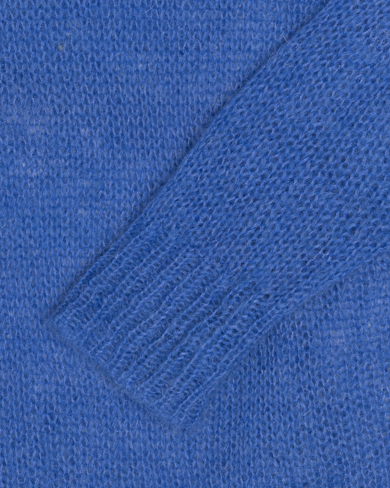 Stussy S Loose Knit Pullover Blau | 84065-BRDA