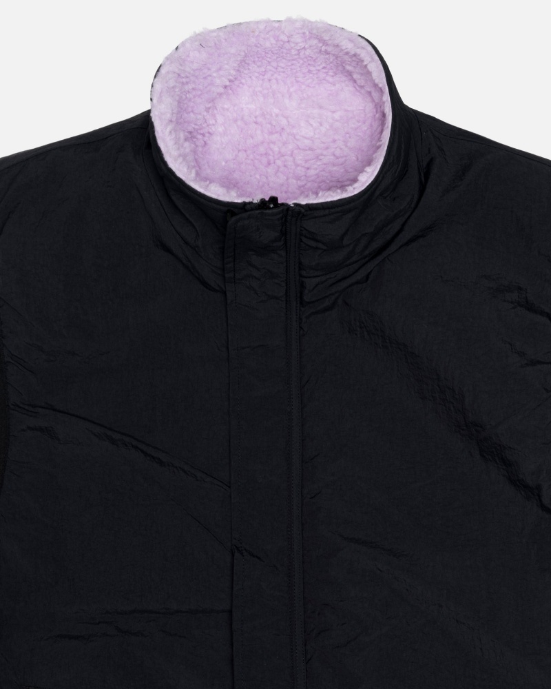 Stussy Sherpa Reversible Weste  Lavendel | 46170-ORBH