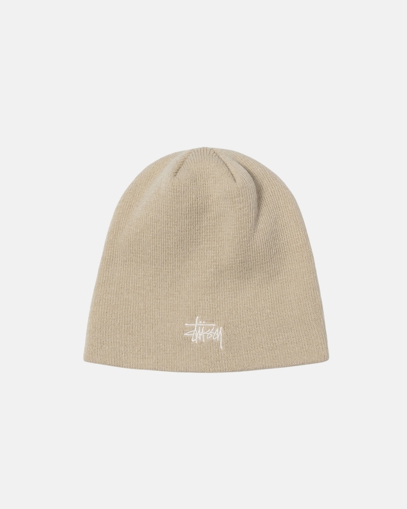 Stussy Skullcap Basic Hüte Weiß | 01769-JLMQ