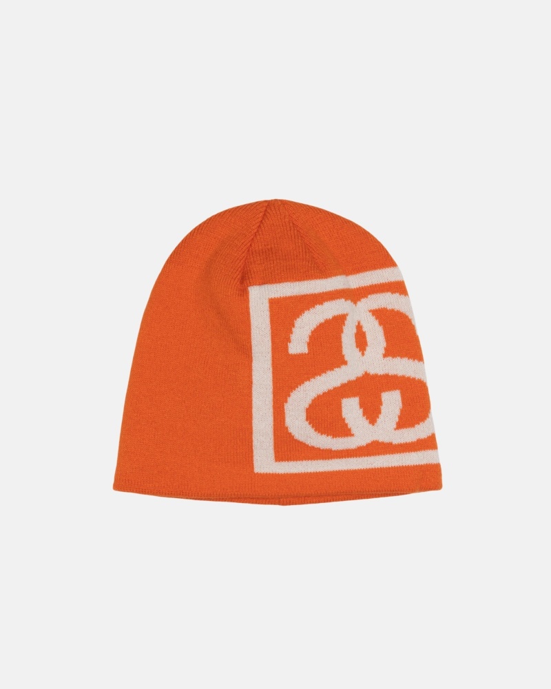 Stussy Skullcap Ss Link Hüte Orange | 52014-NADK