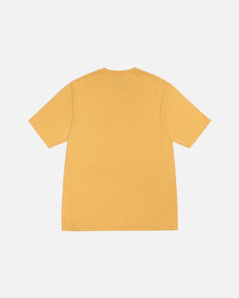 Stussy Small Stock Pigment Dyed T-shirts Orange | 82064-IJVM