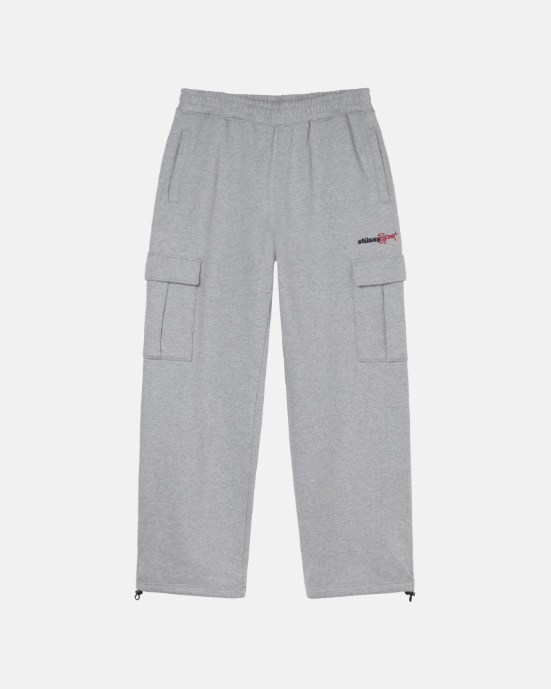 Stussy Sport Cargo Fleece Hose Grau | 26450-NCRL