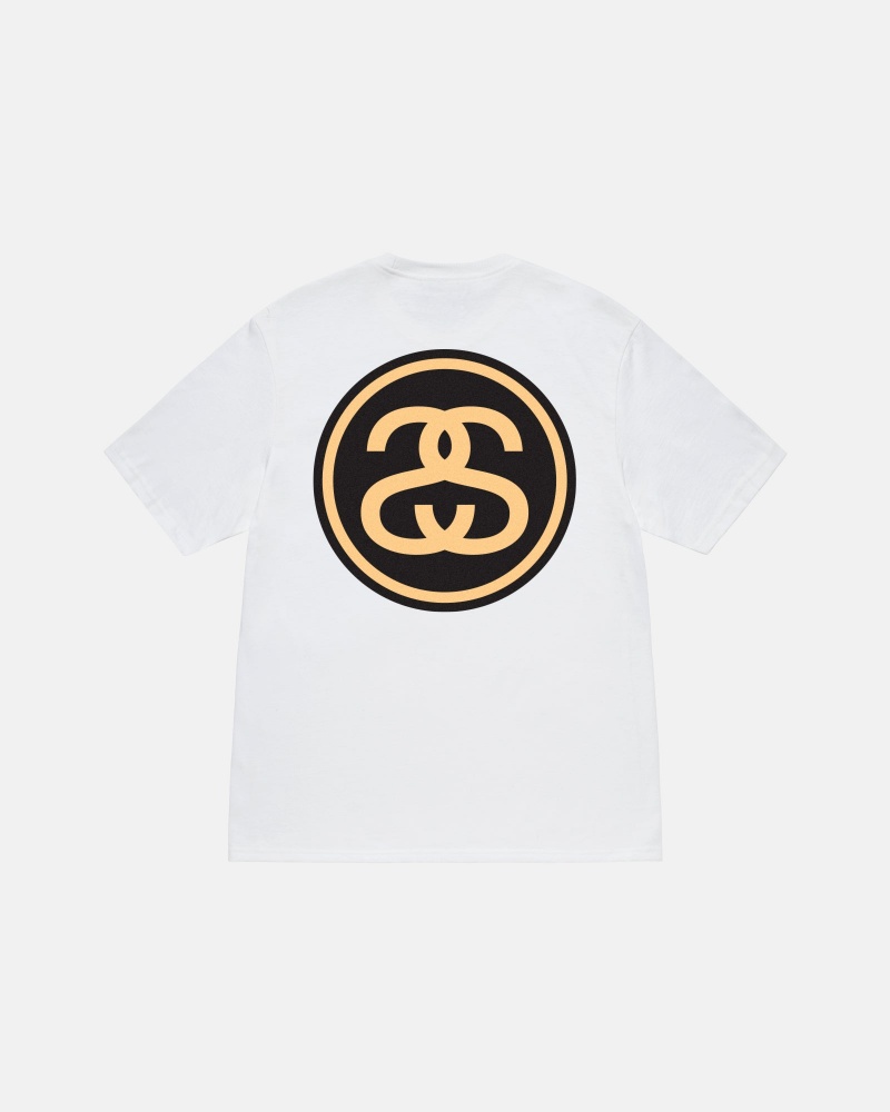 Stussy Ss-Link T-shirts Weiß | 87062-TVQO