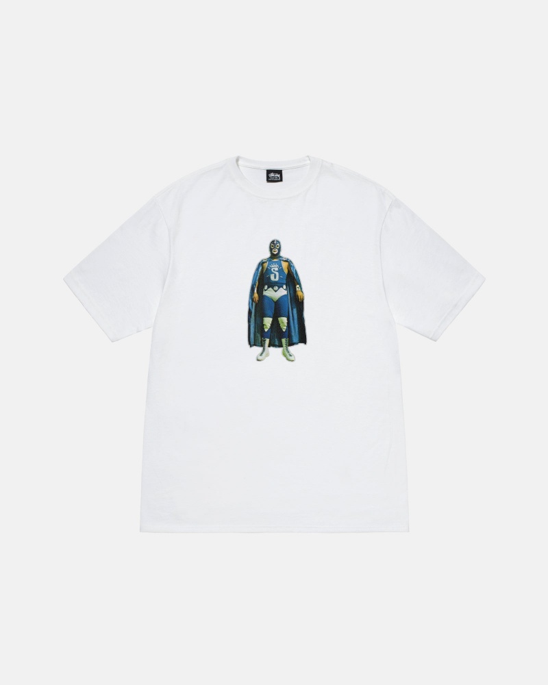 Stussy Stussy Lucha T-shirts Weiß | 93860-FGHX