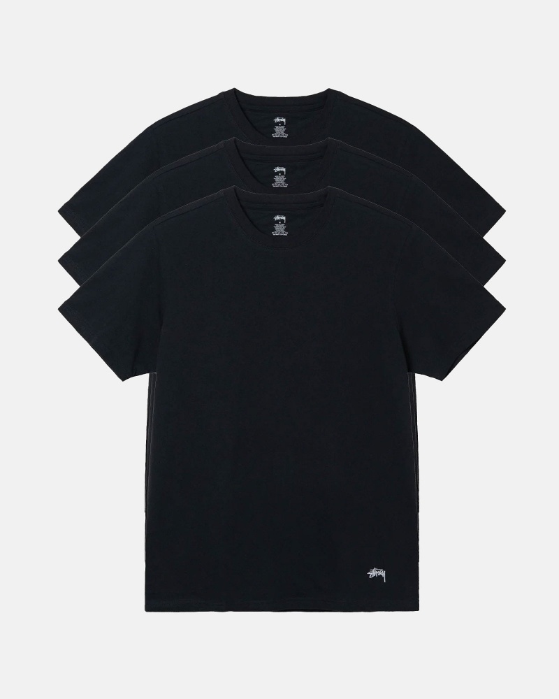 Stussy Stussy Undershirts T-shirts Schwarz | 62109-QNZD