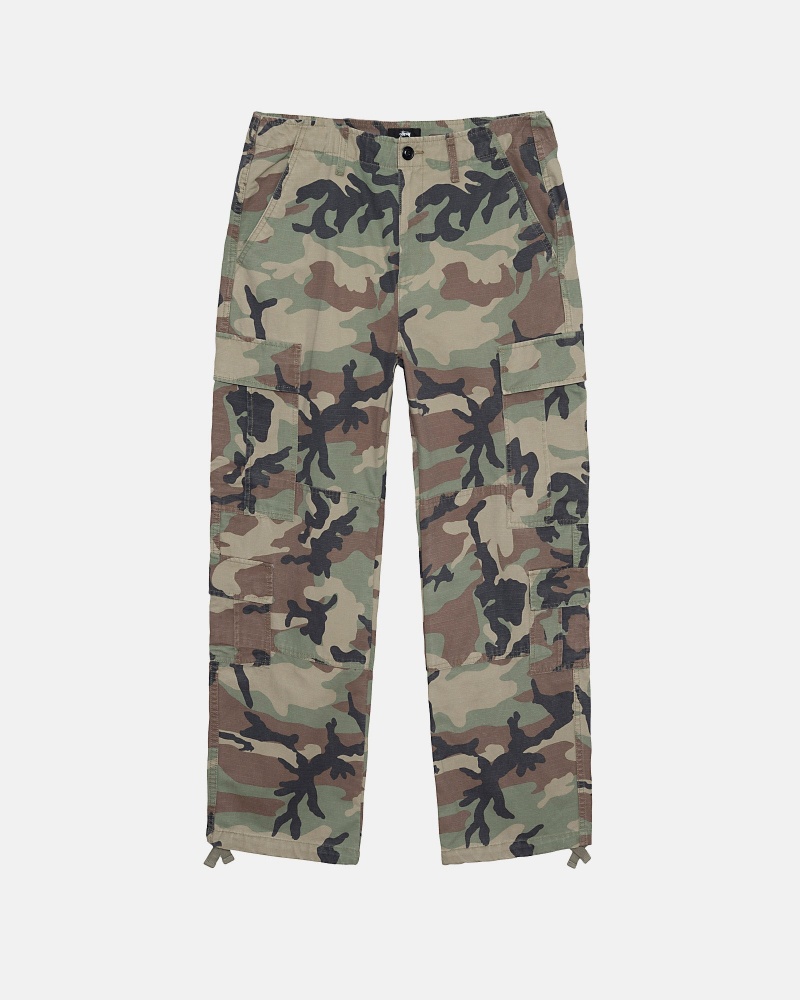 Stussy Surplus Cargo Ripstop Hose Camouflage | 40851-CASL