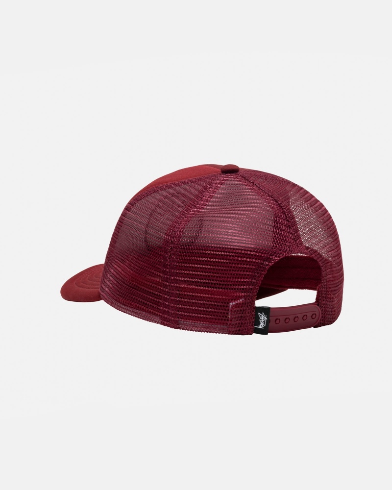 Stussy Trucker 8 Ball Snapback Hüte Rot | 34561-HYPK