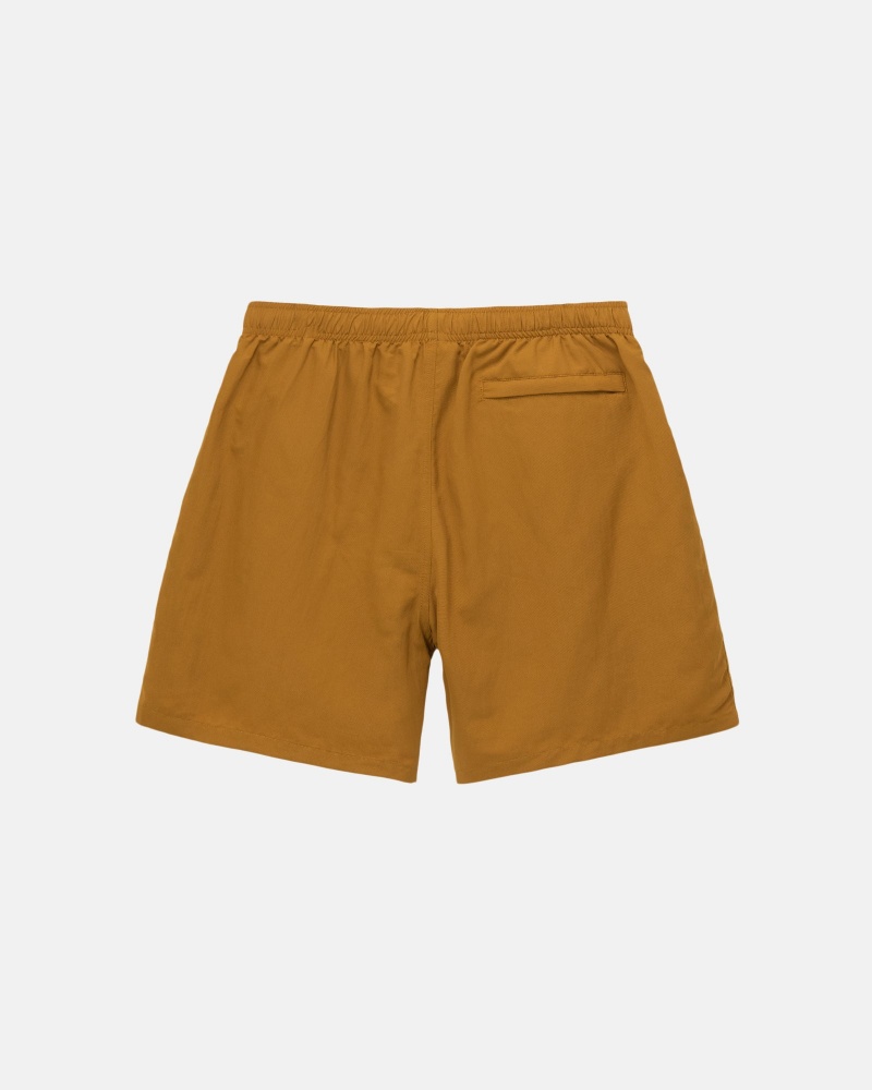 Stussy Wasser Stock Kurze Hose Dunkelgelb | 10597-EHKC