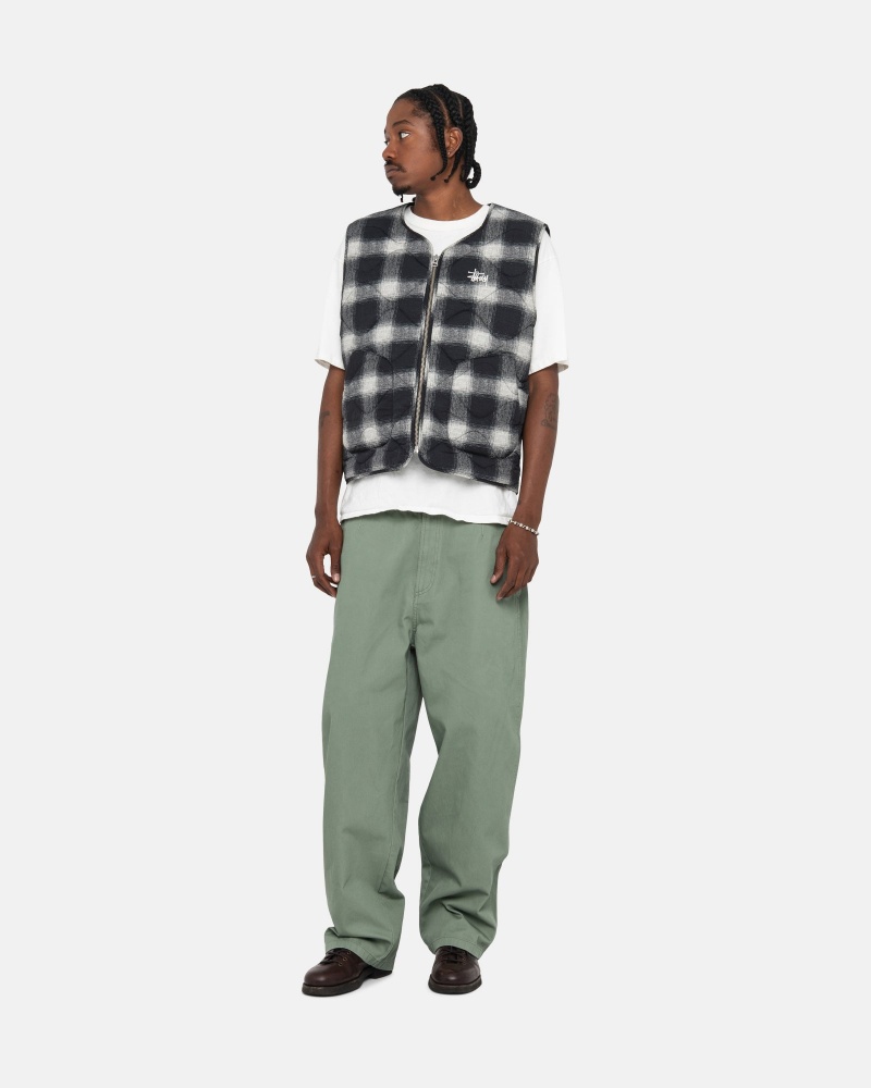 Stussy Workgear Trouser Twill Hose Grün | 35496-LVJD