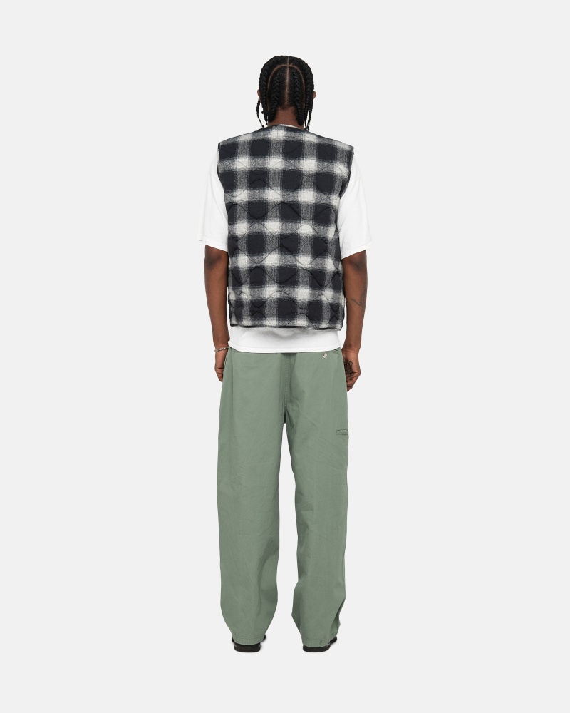 Stussy Workgear Trouser Twill Hose Grün | 35496-LVJD