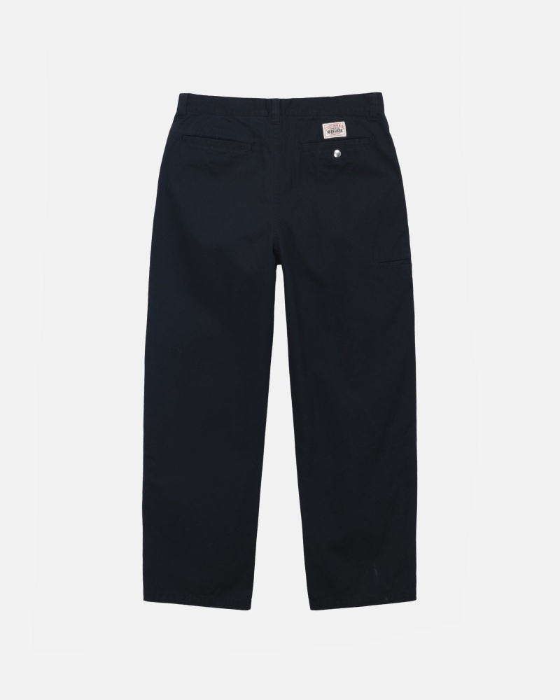 Stussy Workgear Trouser Twill Hose Schwarz | 17054-RIQL