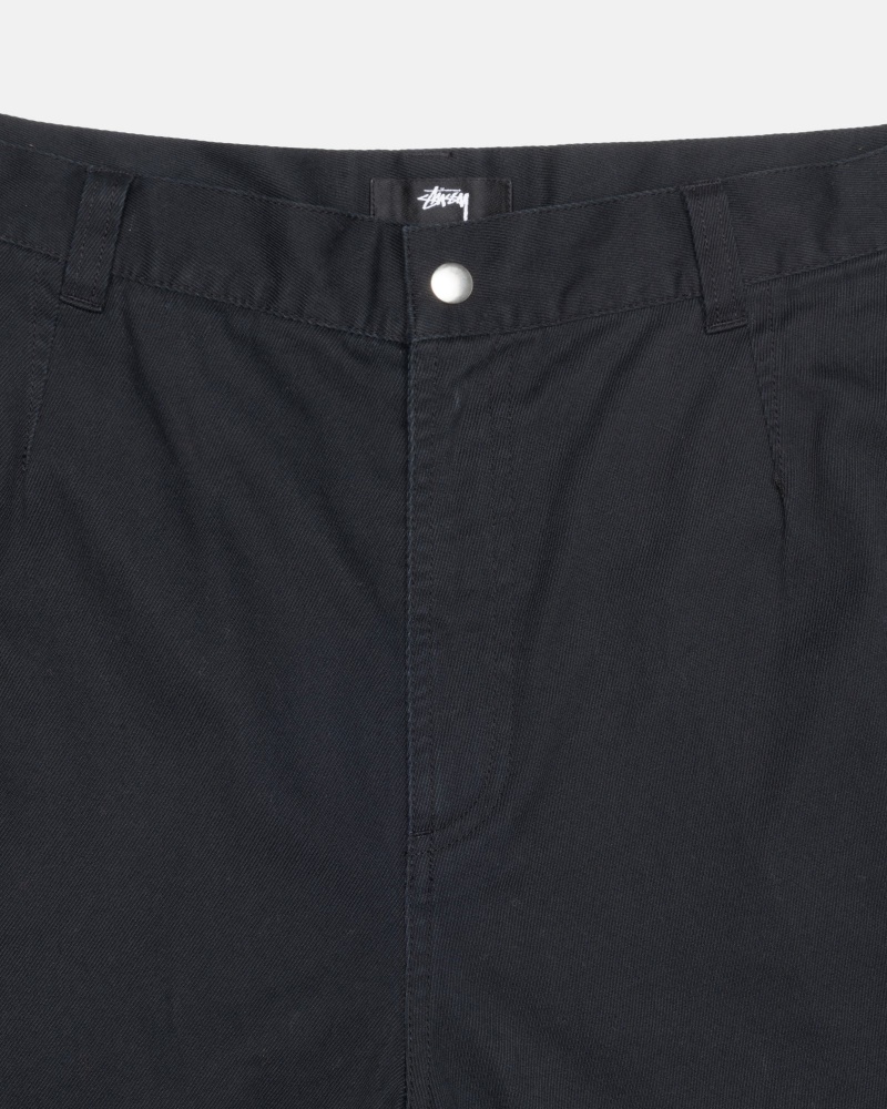 Stussy Workgear Trouser Twill Hose Schwarz | 17054-RIQL