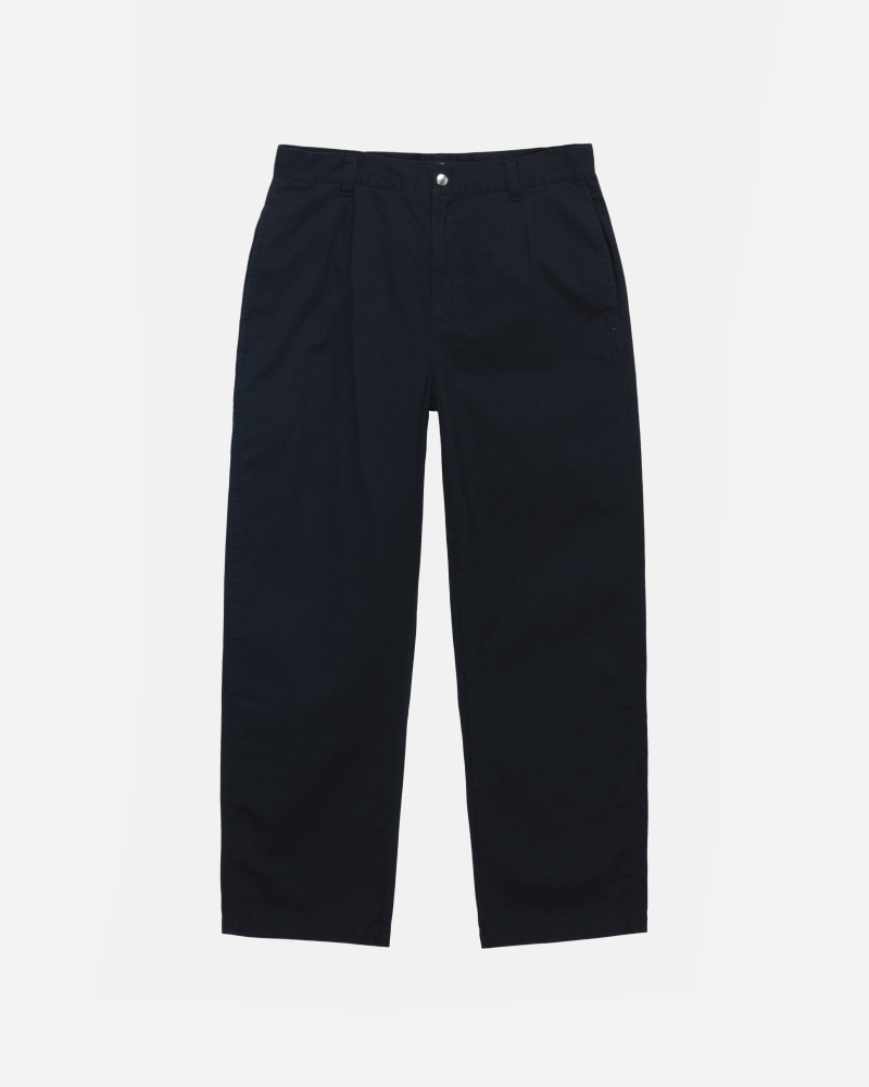 Stussy Workgear Trouser Twill Hose Schwarz | 17054-RIQL