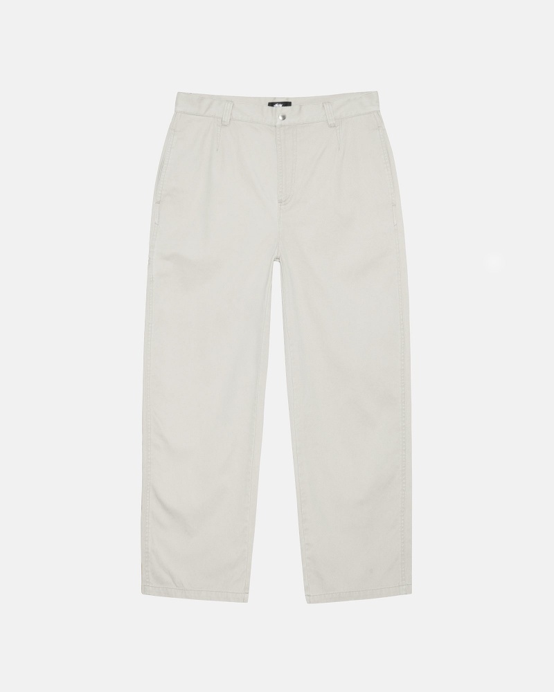 Stussy Workgear Trouser Twill Hose Weiß | 34901-XPHG